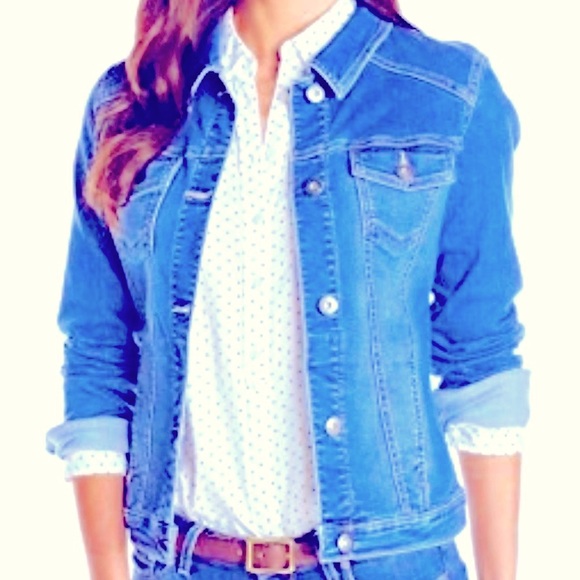 New Look Denim Dark wash jacket size 50% - Picture 3 of 5